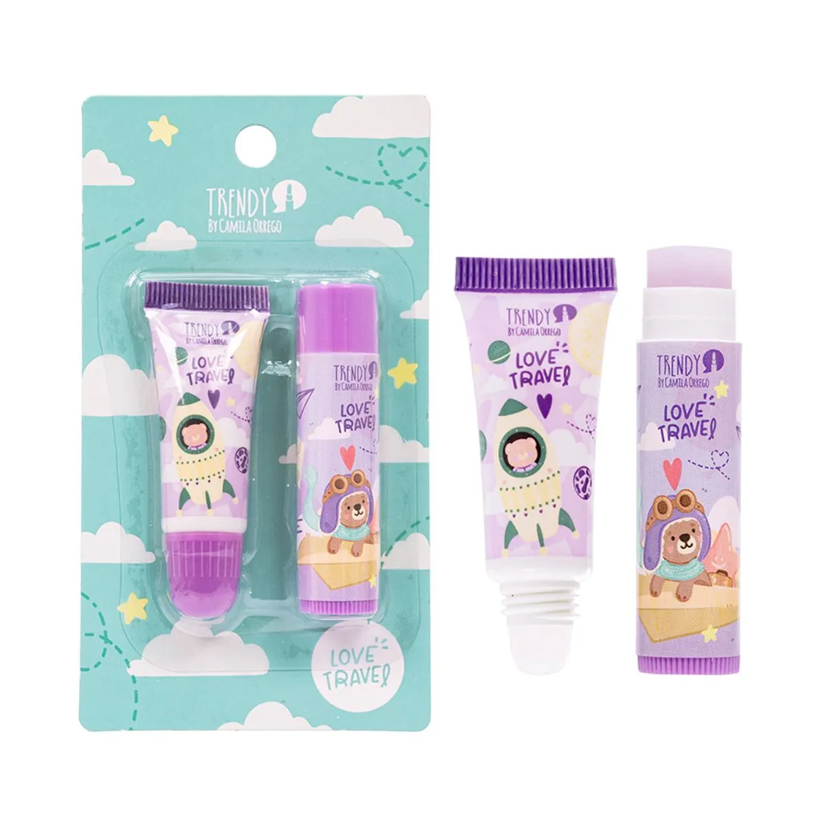 Kit labios love travel Trendy