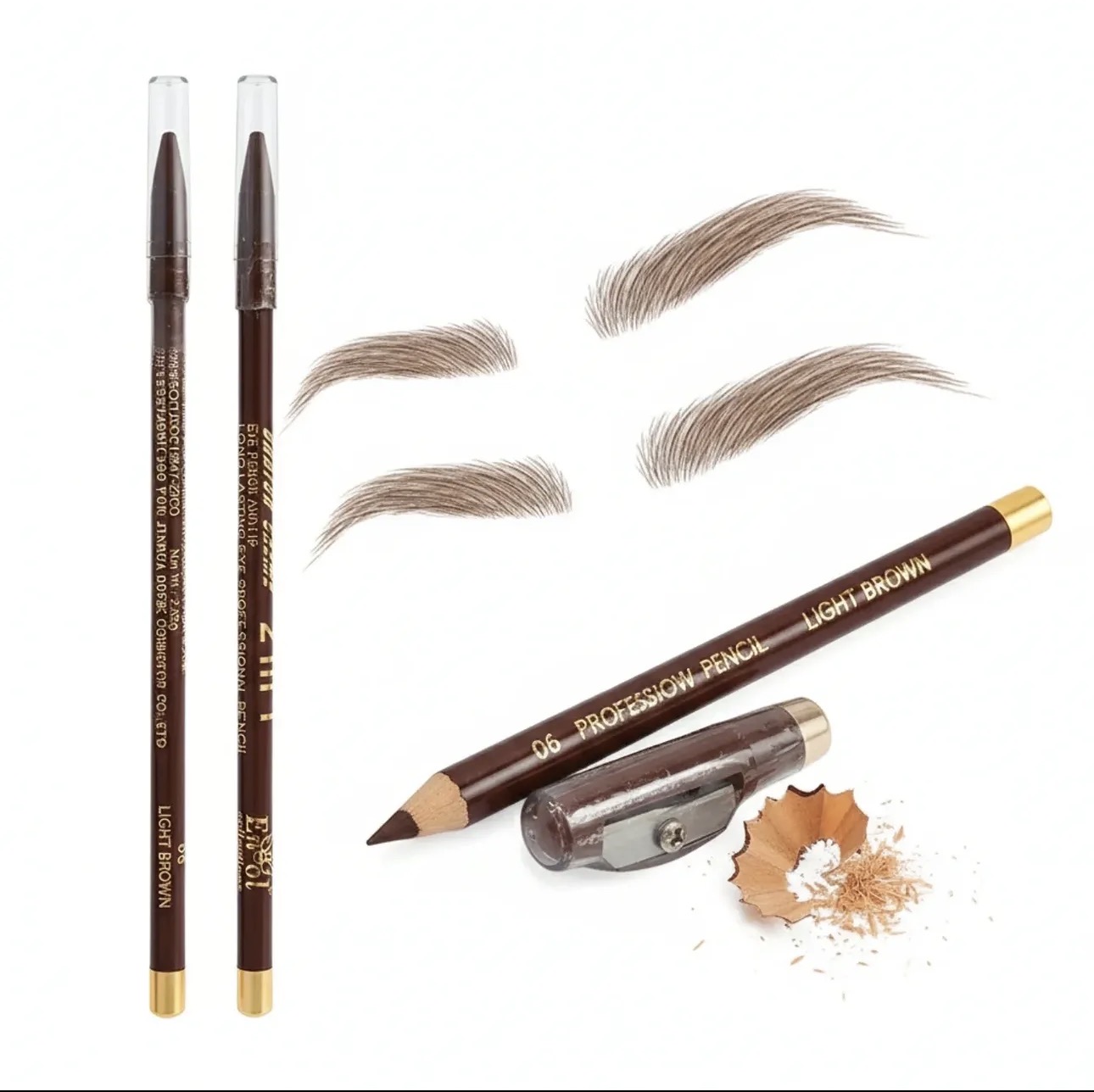 Lápiz para cejas y ojos de engol